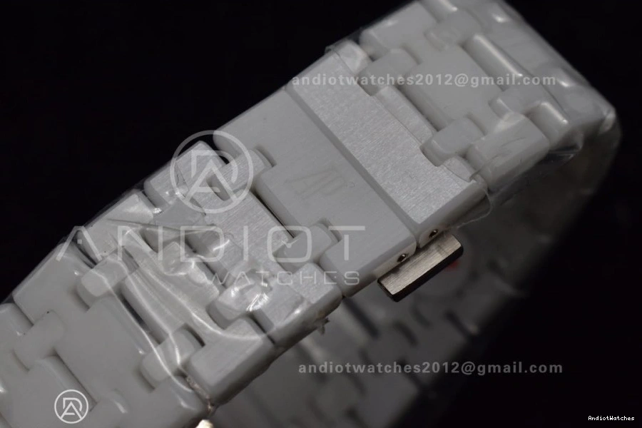A Bracelet Oak 1052 26579cb Royal APSF Best on Ceramic White SmoothTexture Edition Ceramic Calendar Perpetual 0929